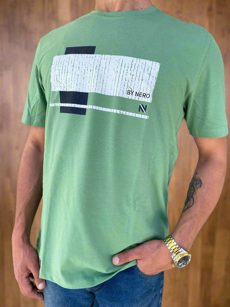 Regular Fit Rounded Neck T-Shirt (Nero)