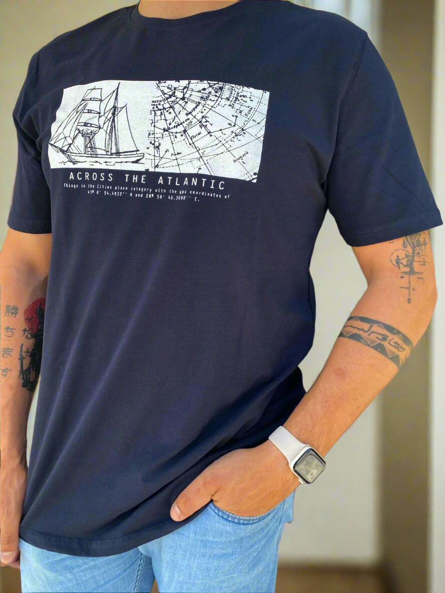 Regular Fit Rounded Neck T-Shirt (Nero)