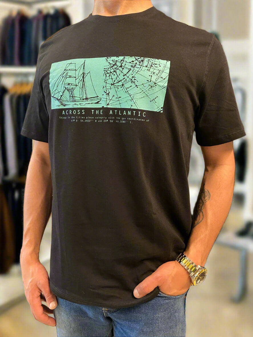 Regular Fit Rounded Neck T-Shirt (Nero)