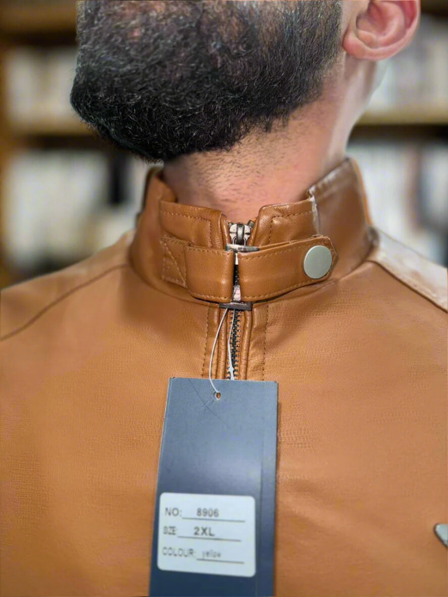 Leather Bomber Jacket