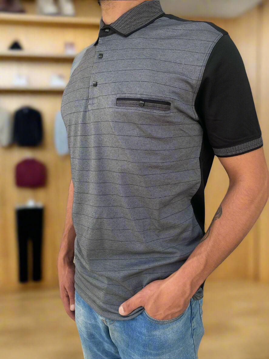 Konko Striped Polo T-shirt