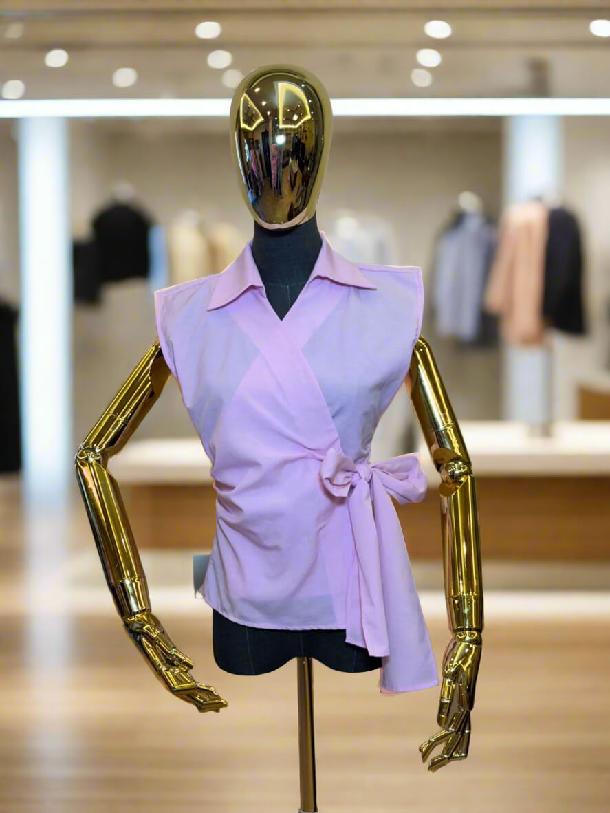 The Rosé Wrap Top