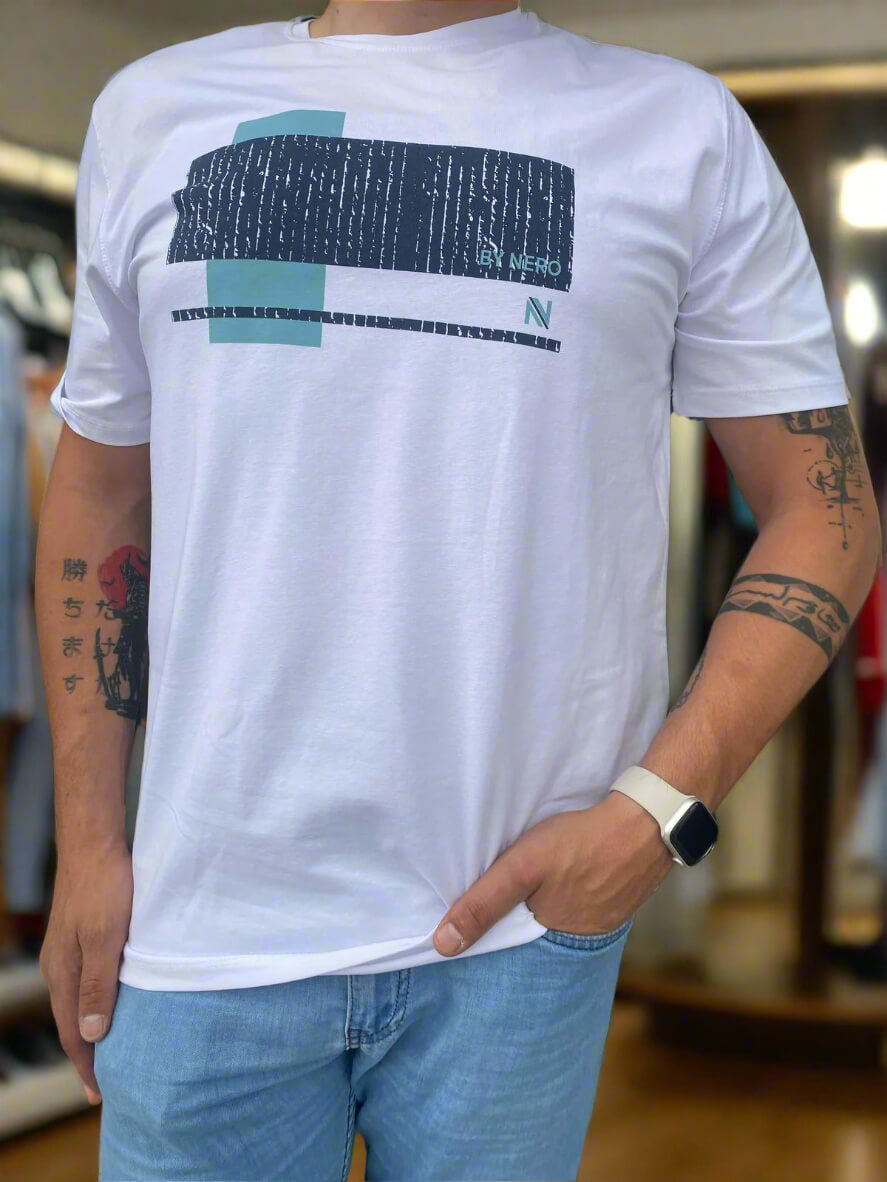 Regular Fit Rounded Neck T-Shirt (Nero)