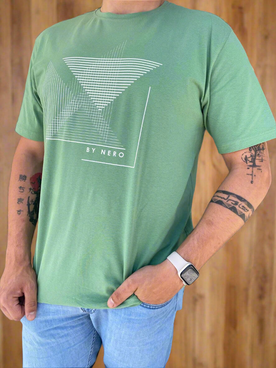 Regular Fit Rounded Neck T-Shirt (Nero)