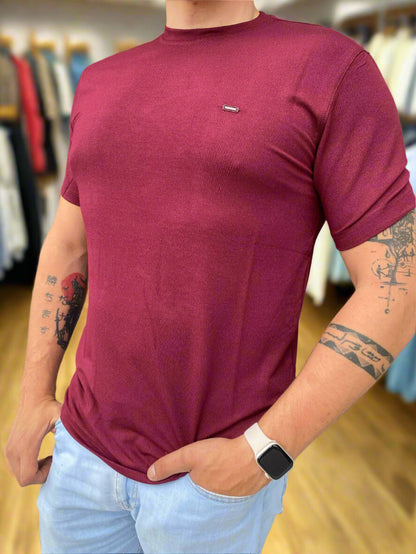 Konko Basic Rounded Neck T-shirt