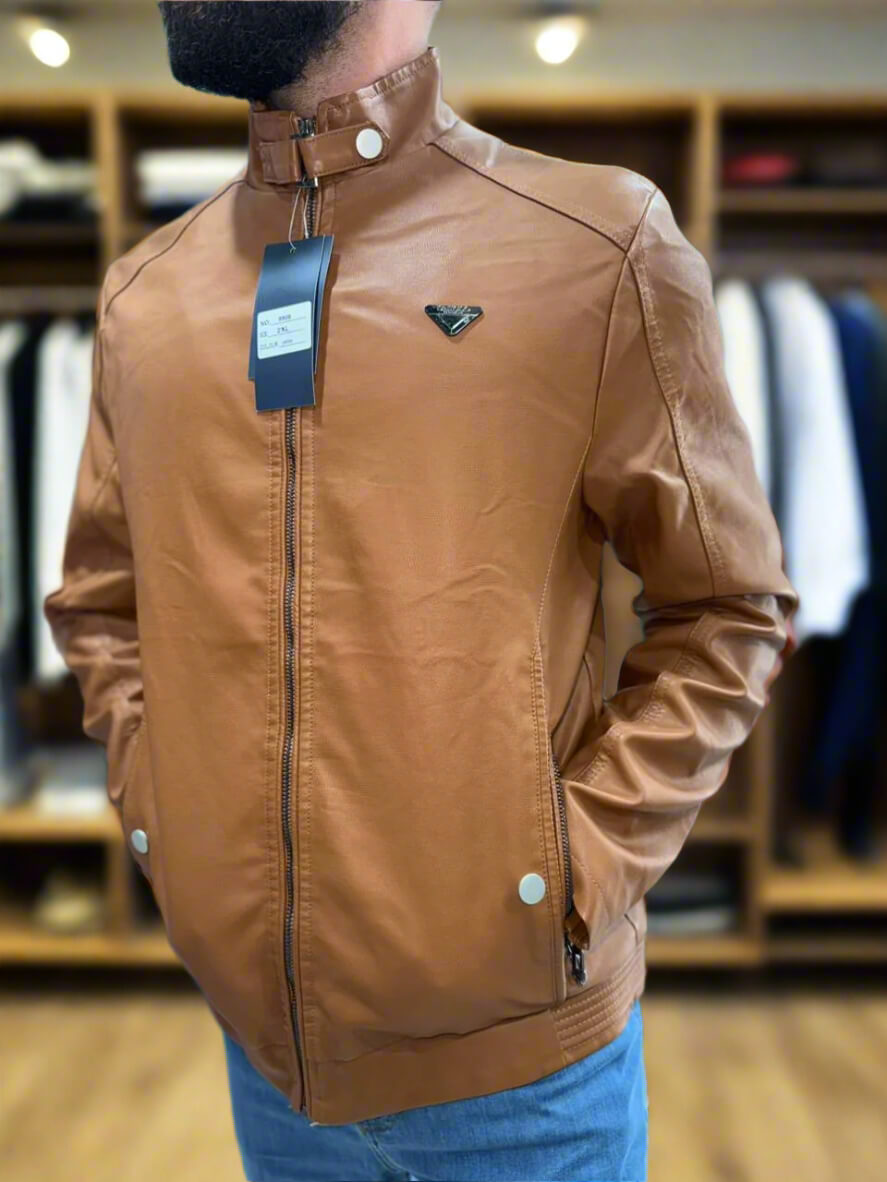 Leather Bomber Jacket