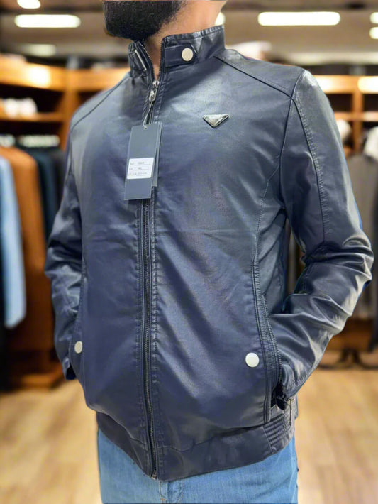 Leather Bomber Jacket