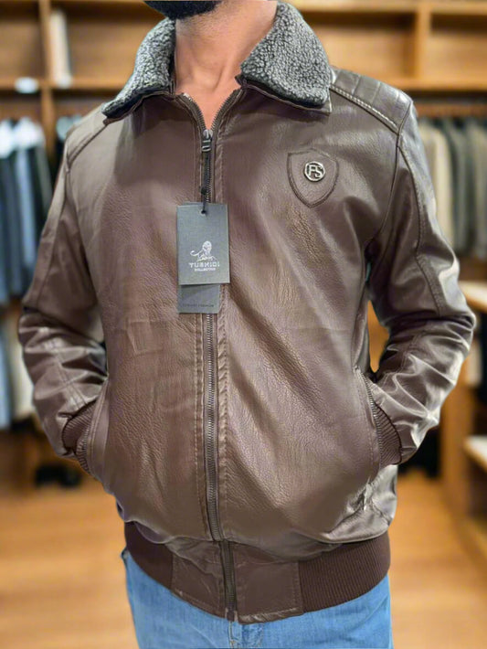 Leather Bomber jacket - AirPilot Style
