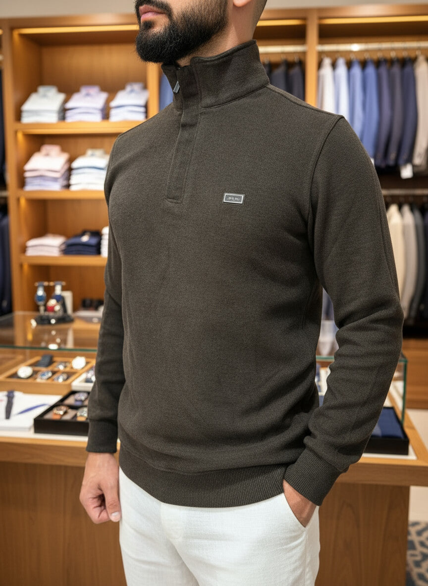 Heritage Stand-Collar Sweatshirt (Ette)