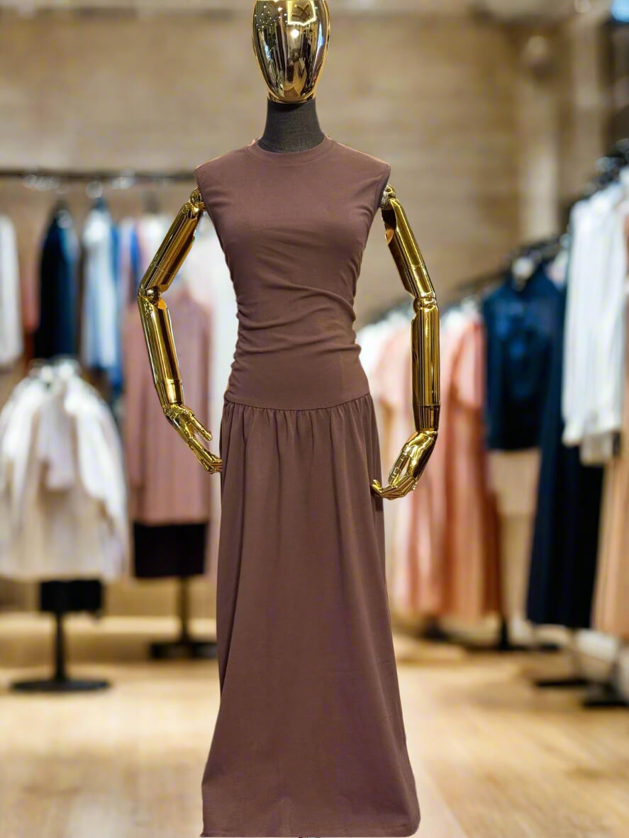 Ruched Waistline Evening Dress