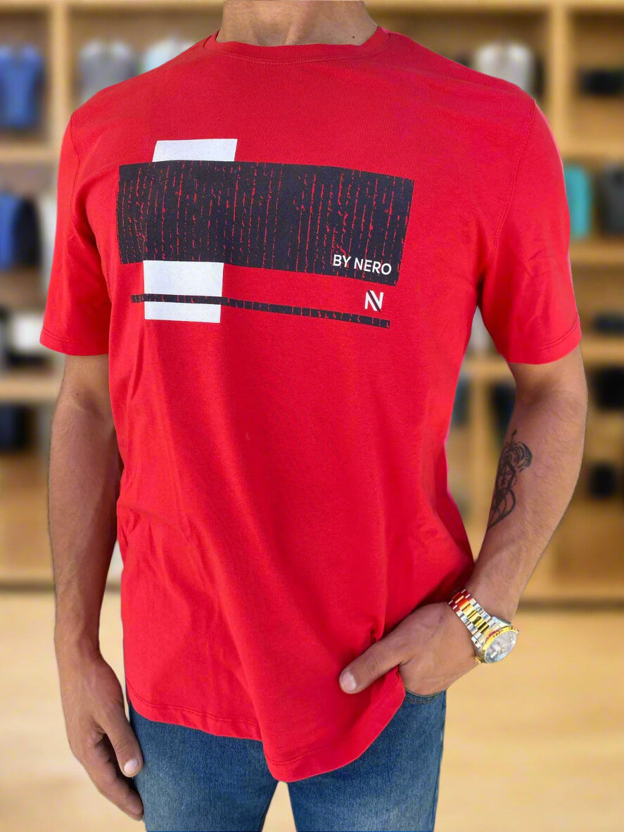 Regular Fit Rounded Neck T-Shirt (Nero)