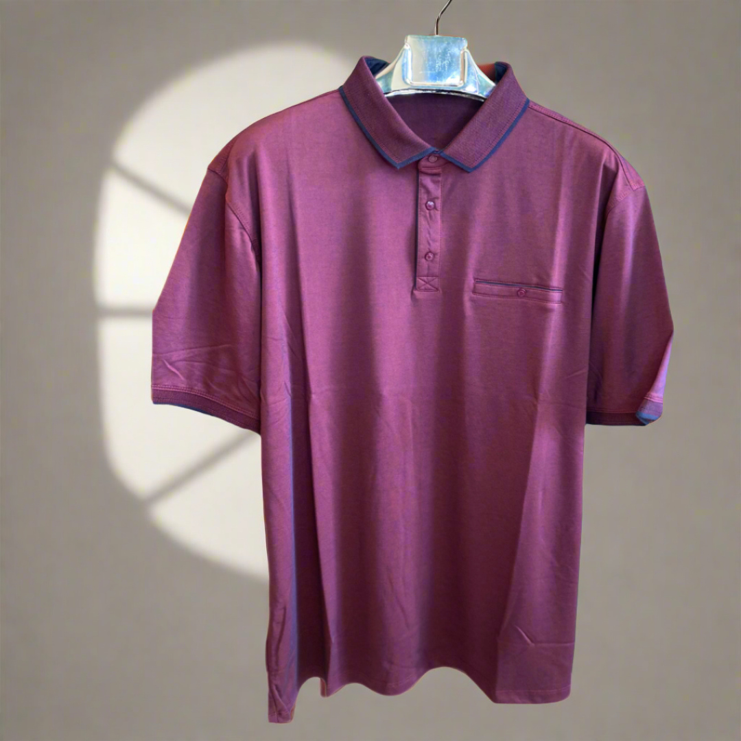 Extra Size Polo Neck T-Shirt